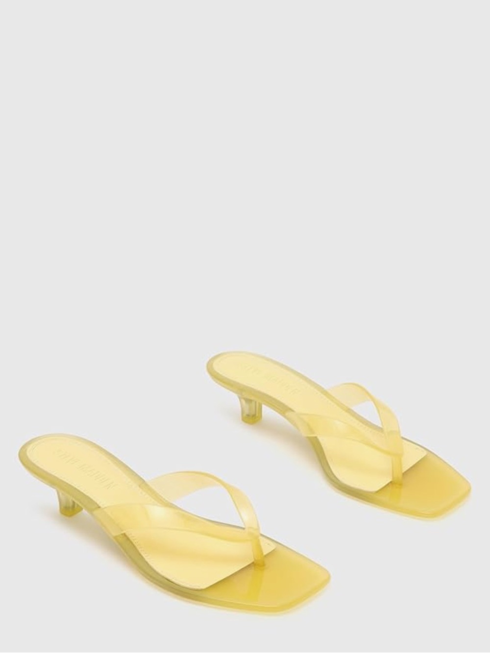 Steve Madden 🌼 Tracie Yellow Jelly Kitten Heel Size 7